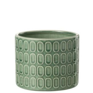 VASO PIANTE OV VERDE S:(14x14x12cm)