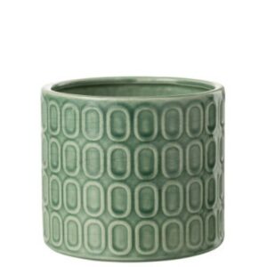 VASO PIANTE OV VERDE M:(15.5x15.5x14cm)