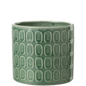 VASO PIANTE OV VERDE L:(17x17x16cm)