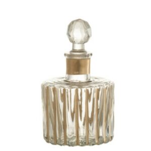 CARAFFA RIGHE ROT VE ORO/TR (9.5x9.5x17.5cm)