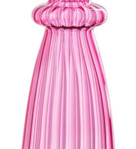 VASO LAGEN VETRO(7x7x21cm)ROSA