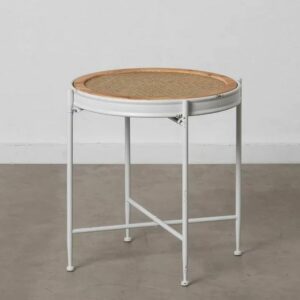 TAVOLINO BIANCO METALLO SOGGIORNO 50X50X53,50 CM