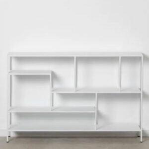 SCAFFALATURA BIANCO METALLO 130 X 26 X 85 CM