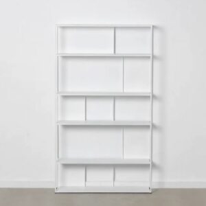 SCAFFALATURA BIANCO METALLO 100 X 22 X 175 CM