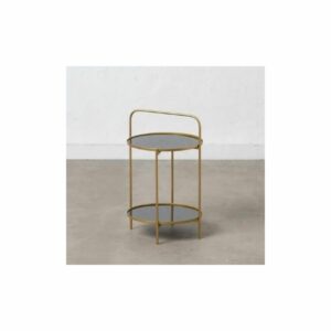 TAVOLINO OR/MET/CRIST 31X31X48CM IXIA