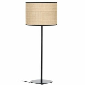 LAMPADA TAVOLO. NATURALE RAFFIA 25 X 25 X 65 CM