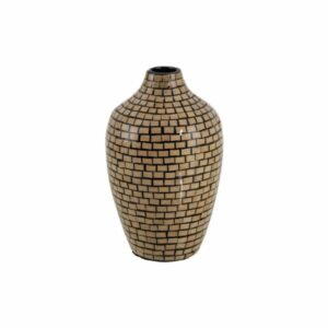 VASO NAT. NERO/BAMBU DEC. 18X18X30CM