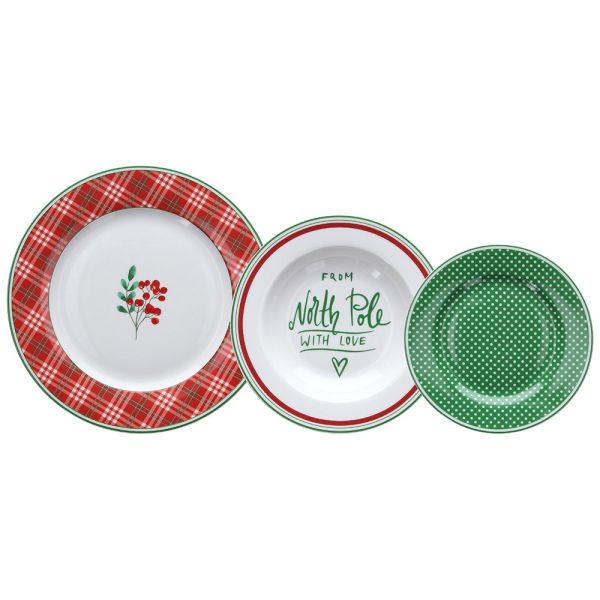 SERV. TAVOLA  18 PZ  ATOLLO  NORTH POLE**