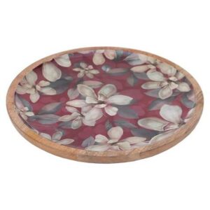 VASSOIO TONDO JASMINE CM 35X35X3