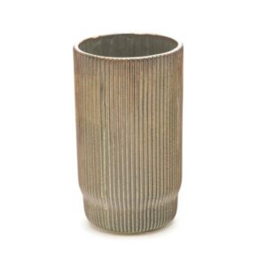 VASO CERAMICA BARS D12 H20 TERRA*