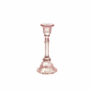 CANDELABRO VETRO JULIE D10 H25 ROSA