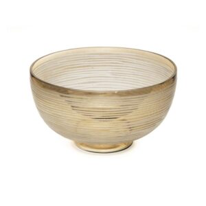 CIOTOLA VETRO INTAGLIATO RING CM29X17 AMBRA