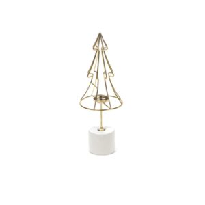 ALBERELLO METAL PORTA TEALIGHT C/BASE PORCELLANA CM15X40
ORO/BIANCO