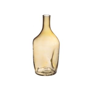 BOTTIGLIA VETRO DEFORME CM18X41 ORO