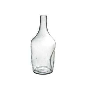 BOTTIGLIA VETRO DEFORME CM18X41 TRASPARENTE