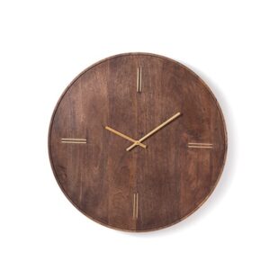 OROLOGIO LEGNO DA MURO TONDO CM51X51 CAFFE'