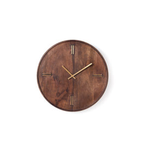 OROLOGIO LEGNO DA MURO TONDO CM41X41 CAFFE'