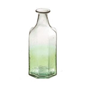 BOTTIGLIA VETRO SHADED CM11X24 TRASPEARENTE/VERDE