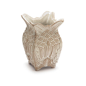 VASO CERAMICA BAROQUE CM13X20 BEIGE MATT