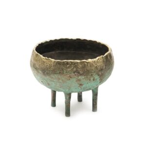 CASPO' ALLUMINIO C/3PIEDI CM23X17 VERDE ORO