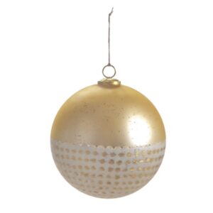DECORAZIONE SFERA VETRO MERCURY D25 ORO/B