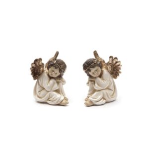 ANGELO RESINA HENRI' CM14X14X16 ASS CREMA/ORO