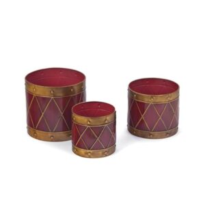 CASPO' TONDO LATTA CM26X24 ROSSO/ORO