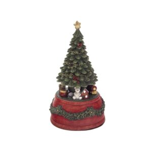 CARILLON RESINA CHRISTMAS TREE CM10X10X19 MULTI