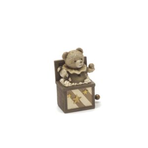 ORSETTO RESINA IN BOX CARILLON CM8X5X13 MARRONE