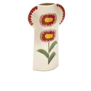 VASO CERAMICA FLOWER CM19X32 ROSA