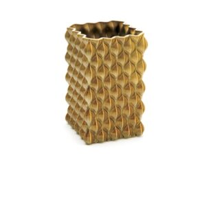 VASO CERAMICA WAVES D16 H25CARAMELLO