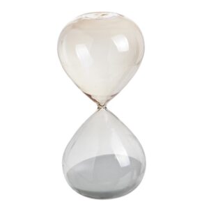 CLESSIDRA VETRO COLOUR CM14X30 GIALLO/GRIGIO