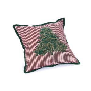 CUSCINO ALBERO VERDE CM50X50 C/PERLINE RO