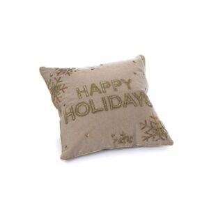 CUSCINO HAPPY HOLYDAYS CM45X45 C/PERLINE