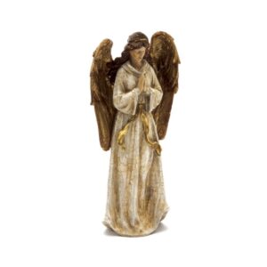 ANGELO IN RESINA CM23X12X47 CREMA ORO