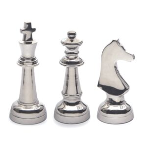 SCACCHI METAL CM10X21 ASS ARGENTO