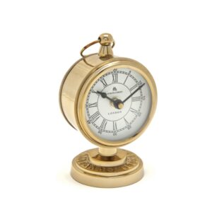 OROLOGIO DA TAVOLO METAL LOCK CM13X15 ORO