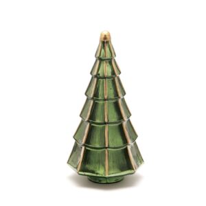 ALBERO VETRO CM19X38 VERDE/ORO