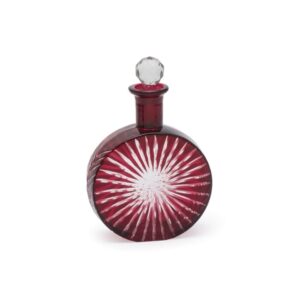 BOTTIGLIA VETRO CUTTING ROUND CM15X20 C/T