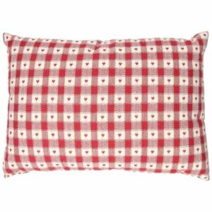 CUSCINO RETT. CM 35X50 TEXTILE RED CHALET***