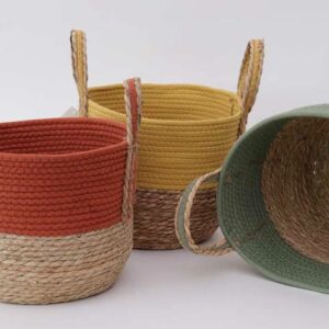 BASKET THAD ROSSO CM 36X32X34