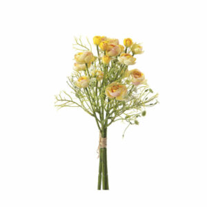 BUNDLE RANUNCOLI E GYPSO CM37 GIALLO