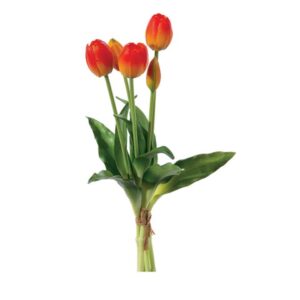 BUNDLE TULIPANI X5 CM40 REAL TOUCH ARANCIO