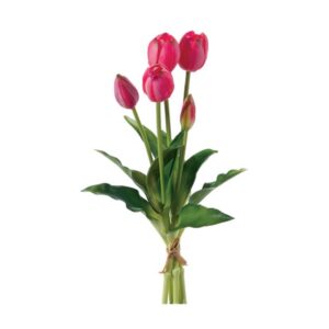 BUNDLE TULIPANI X5 CM40 REAL TOUCH FUXIA