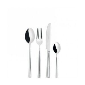SET POSATE METROPOLIS INOX C/FINES. 24PZ M