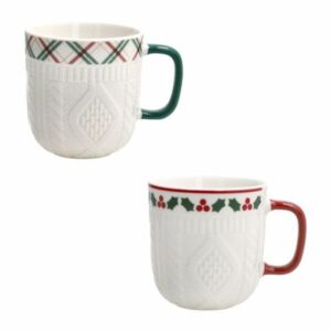 SET 2 MUG CC 350 SCOZIA-PUNGIT NEW MILK&C LET IT SNOW