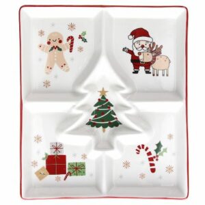 PIATTO SERVING CM 22X26 NEW MILK&C HAPPY SANTA