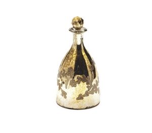 BOTTIGLIA CUTTING RETRO' VETRO ANTIQUE GOLD CM13X27